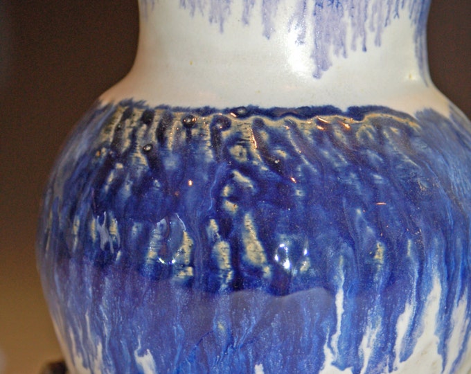Ceramic Vase, Flower Vase, Pottery Handmade, Blue and White, Ceramic