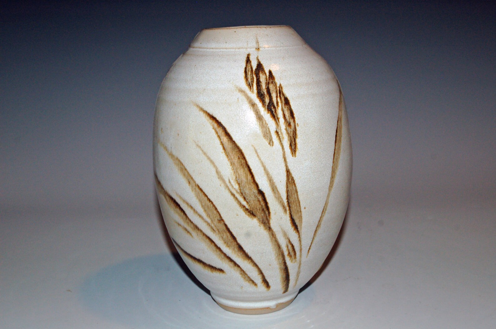 Ceramic Vase Ceramics and Pottery Vase Brown and White Etsy