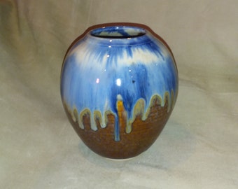 Ceramic Vase Handmade, Vase Pottery, Blue, Pottery Vase, Vase for Wedding, Gift, Mother's Day, Anniversary Gif