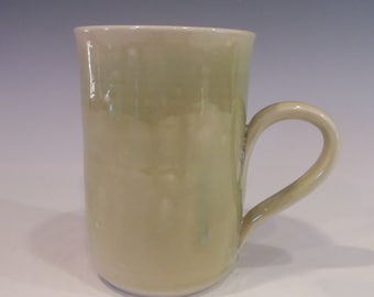 Coffee Mug, Ceramic Mug, Pottery Handmade, Green, Ceramics and Pottery Mug, Tea Cup, Soup Mug, Pottery Coffee Mugs, Gift, Dad, Grad, Kitchen