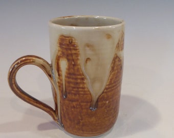 Coffee Mug, Ceramic Mug, Pottery Handmade, White and Gold, Ceramics and Pottery Mug, Tea Cup, Soup Mug, Pottery Coffee Mugs , Latte, Gift