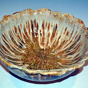 Ceramic Bowl, Pottery Vessel, Pottery Handmade, Slab Pottery, Ceramic Sculptural Form, White and Gold, Ceramics and Pottery, Home decor