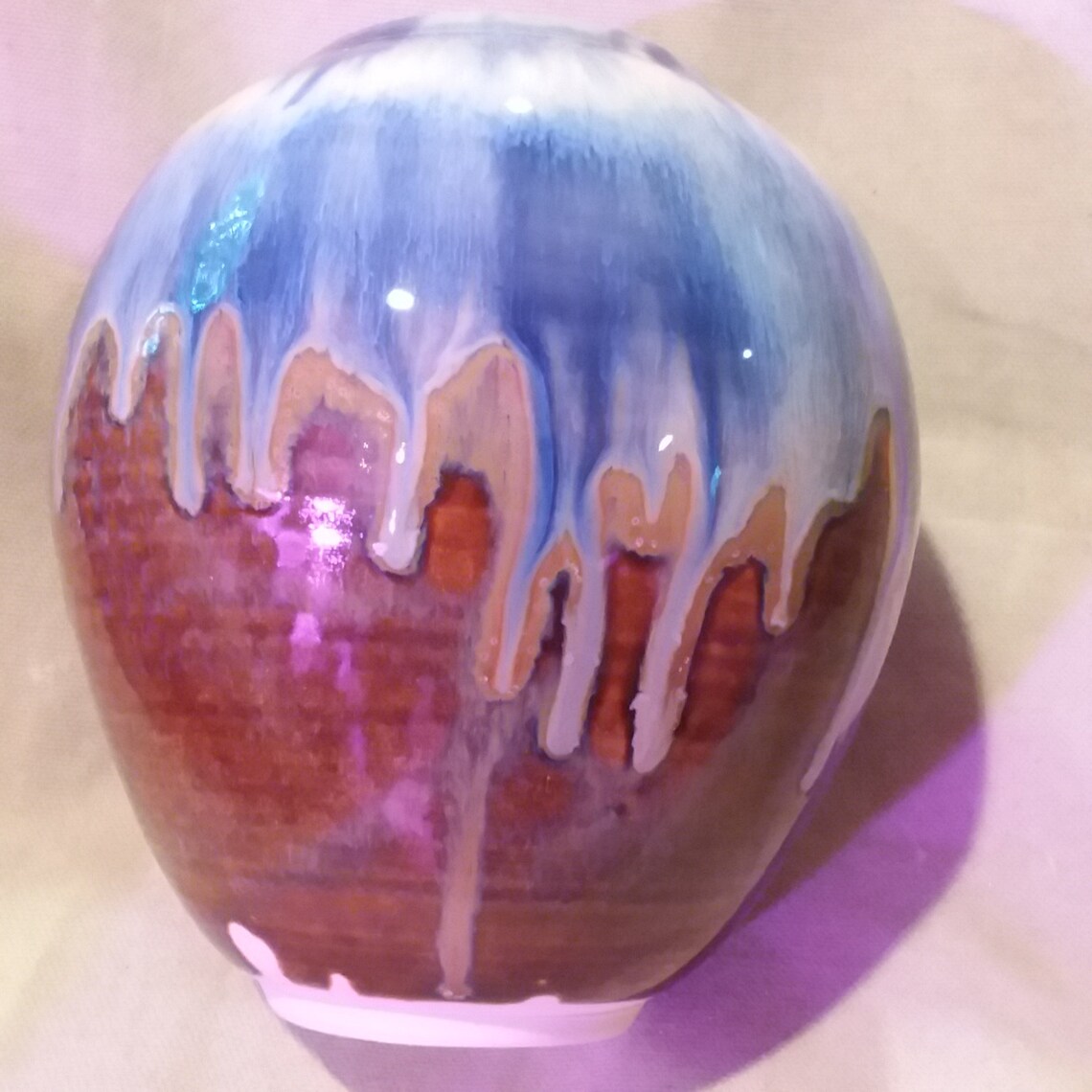 Ceramic Vase Handmade Vase Pottery Blue Pottery Vase Vase Etsy