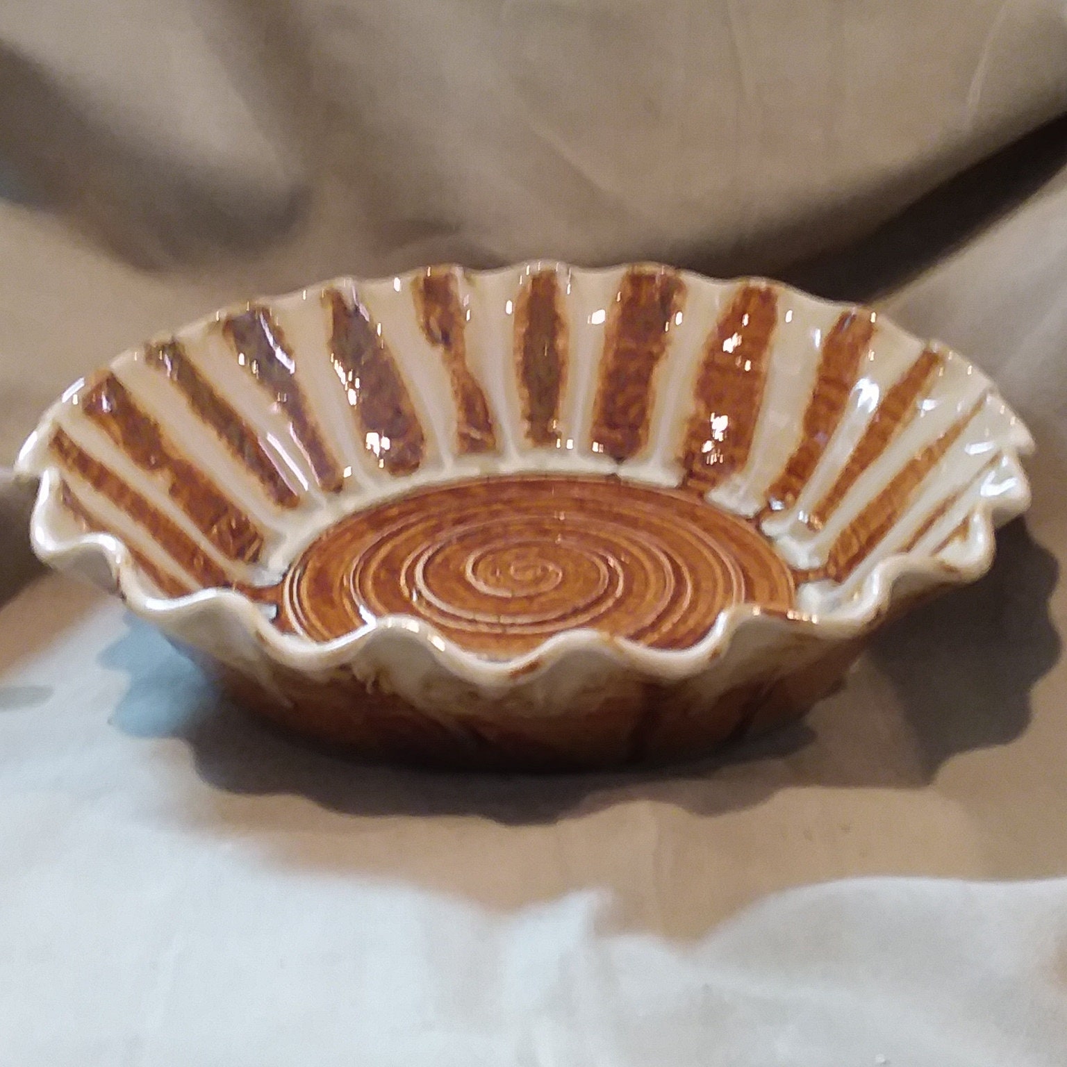 Pottery Pie Plate Ceramic Plate Large Pie Dish Pie Pan Etsy