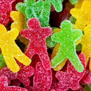 Swedish Fruit Gummies: Sugared Jelly People