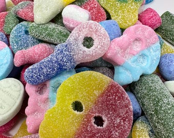 Sweet Obsessions SOUR Mix: Our most popular sour swedish candies, including Bubs and Skullys!