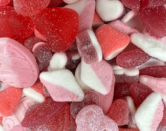 Berry Love Swedish Candy Mix – Raspberry, Strawberry Gummies, Sour Skulls, Hearts