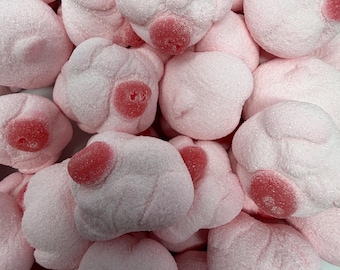 Swedish Apple Marshmallow Pigs – Soft Foam Candy with Juicy Apple Center