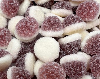 Blackcurrant Vanilla Gummy Drops: Swedish Gluten-Free Candy