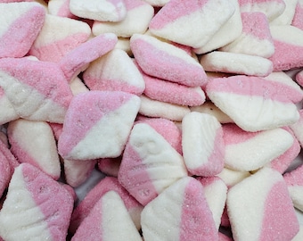 Bubs Strawberry Vanilla Sour Diamonds,  Swedish Candy – Fluffy Foam Perfection