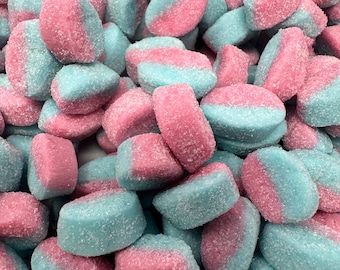 Bubs Mini Raspberry Blueberry Oval Swedish Candy Vegan Gummy Candy