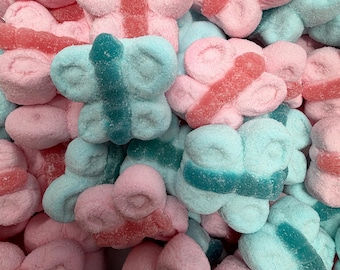 Swedish Butterfly Marshmallows – Soft Strawberry Candy