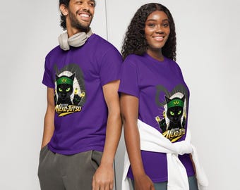 Ninja Cat Shirt, Funny Anime Cat T-Shirt, Japanese Martial Arts Tee, Cat Lover Gift, Kawaii Cat Shirt, Karate Cat Tee for Him and Her