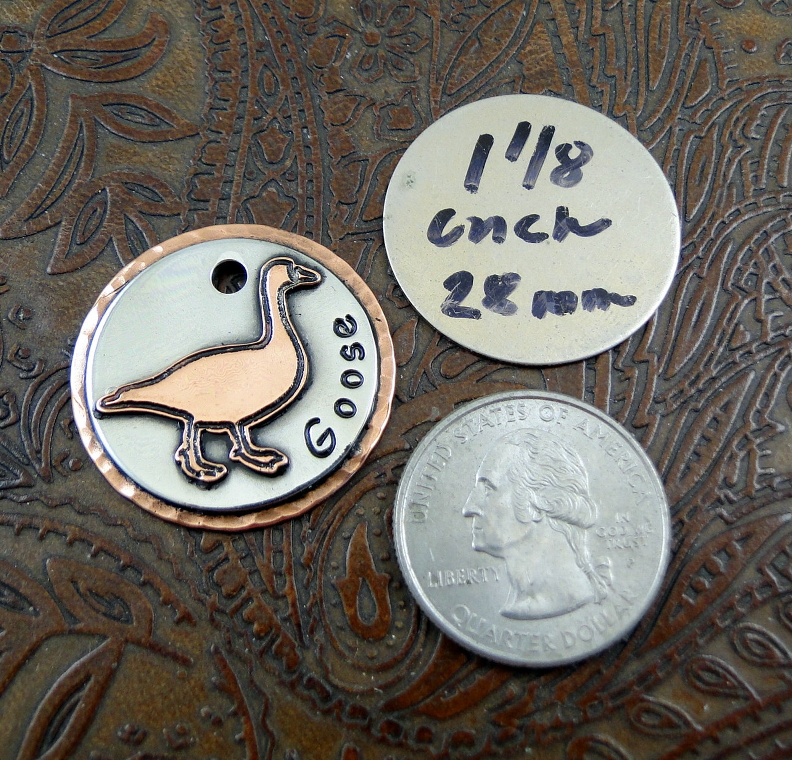 Goose Dog Id Tag Pet Tag Personalized Dog Tag Dog Tag Etsy