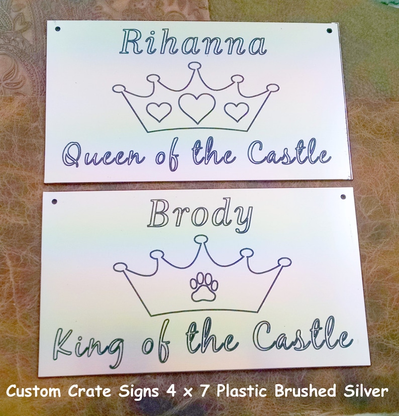 King or Queen of the Castle Crate Signs