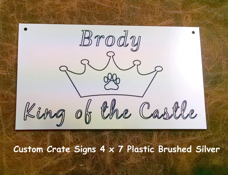 King or Queen of the Castle Crate Signs