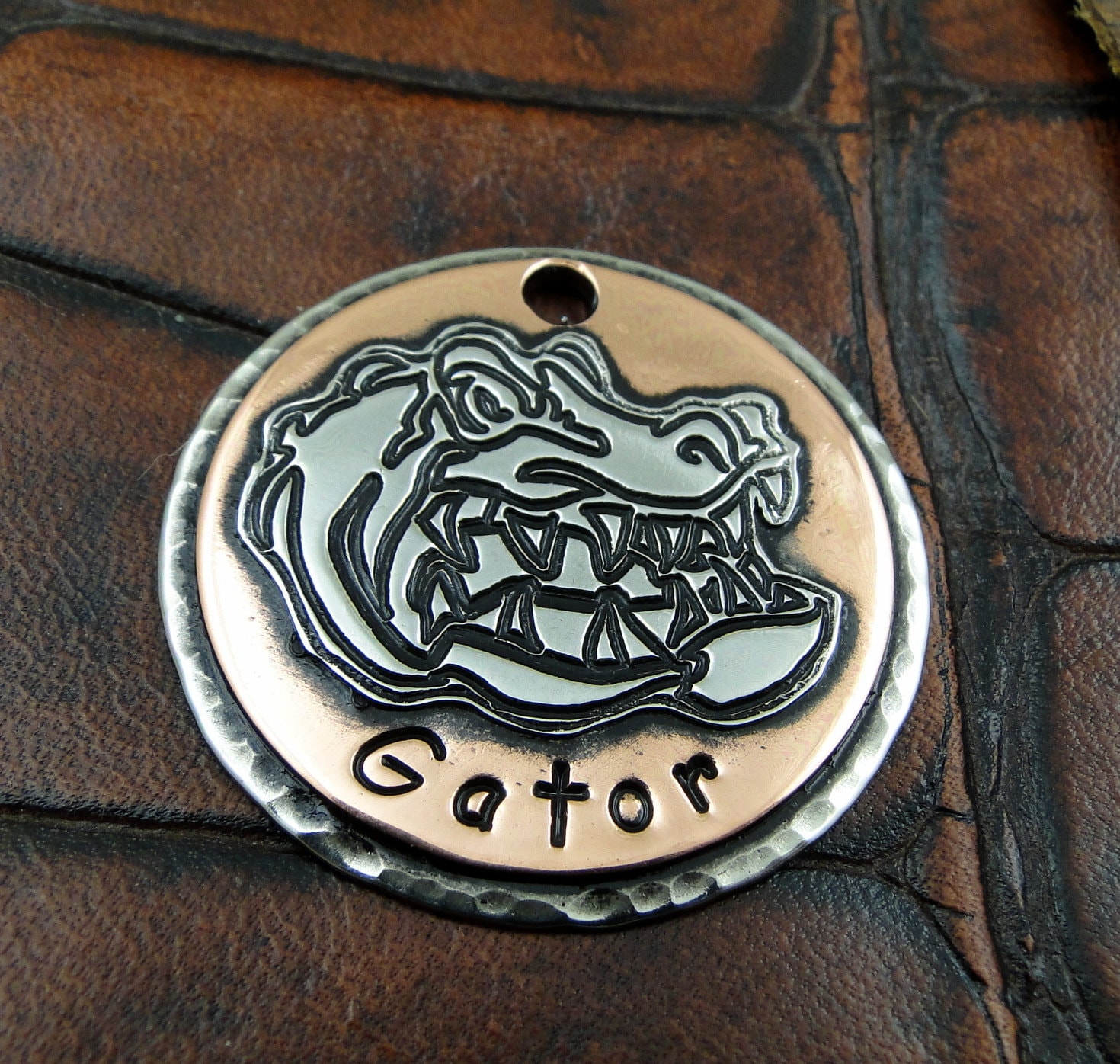 Alligator Custom Dog ID Tag ID Tag Gator Dog Tag Etsy