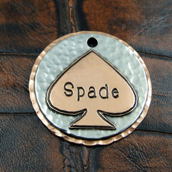spade dog tag