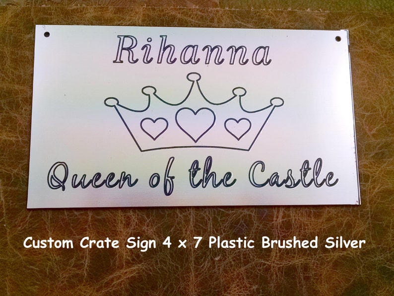 King or Queen of the Castle Crate Signs