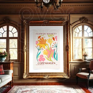 Vintage Frame Mockup, Vintage Frame Mockup Din A Ratio, PSD Frame Poster Template, Antique Frames Mock Up For Wall Art, Gold Frame Mockup