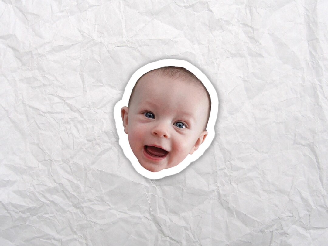 Custom Die-cut 3 or 4 Face Sticker Face Stickers Custom Stickers Cute ...