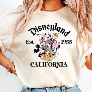 Disneyland Comfort Colors Shirt, Disneyland Est 1955 Shirt, Disney Vacation Shirt, Mickey and Friends Shirt, Disneyland California Shirt