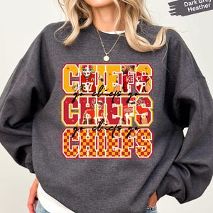 Chiefs Football Sweatshirt, Kansas City Unisex Crewneck