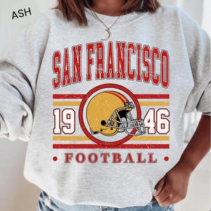 Vintage 49 San Francisco Football Sweatshirt, San Francisco Football Tshirt, San Francisco Football Rundhalsausschnitt, San Francisco Fan Shirt