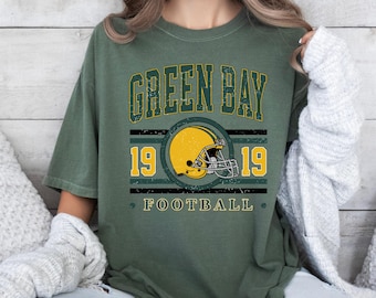 Green Bay voetbalshirt comfort kleuren, unisex voetbalshirt, Green Bay voetbalshirt, Game Day T-shirt, Green Bay sportuitrusting shirt