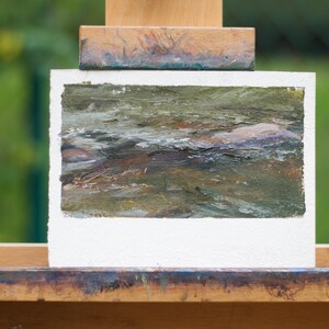 River Rocks original oil painting
