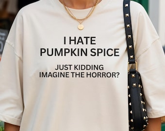Camiseta engraçada da temporada de especiarias de abóbora: camiseta com humor sarcástico de Halloween