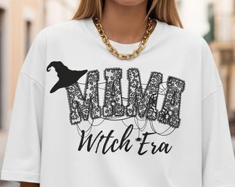 Camiseta Mama Witch Era Comfort Colors: Camiseta de mãe para o Halloween da temporada assustadora