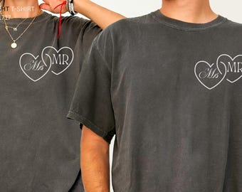 Mr and Mrs Comfort Colors T-Shirt, Wedding Anniversary Gift