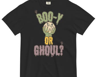 Camiseta de revelação do sexo do bebê de Halloween: camiseta com anúncio de bebê zumbi