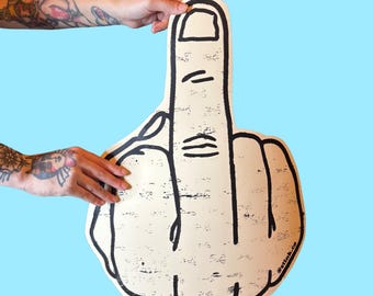 Middle Finger Magnet Car Decal