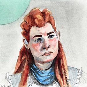 Aloy watercolor print