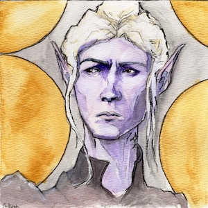 Minthara watercolor print
