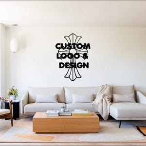 Sticker mural design/logo + pack d'autocollants gratuit