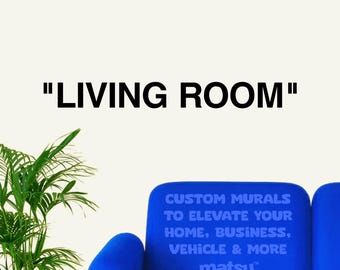 Hypebeast "Living Room" Wall Decal + Free Sticker Pack