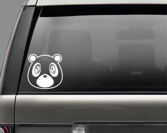 Calcomanía para coche resistente a la intemperie "Graduation Bear" / "Yeezy" + Compra uno y llévate otro gratis