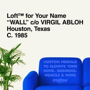 Hypebeast「カスタムテキスト」c/o Virgil Abloh ウォールデカール + 無料ステッカーパック