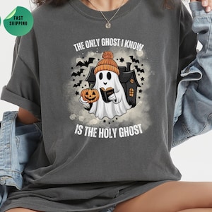 Christian Halloween Shirt, christian fall shirt, cute halloween shirt, Gift for Her, Bible Verse T Shirt, comfort colors tee
