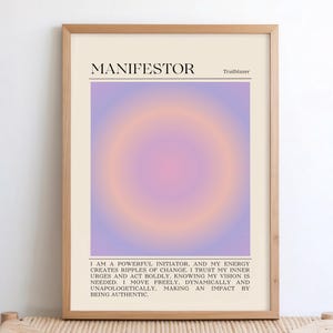 Human Design MANIFESTOR Printable Wall Art | Inspirational Positive Affirmations for Alignment | Elevate your Energy | Spiritual Gift | PDF