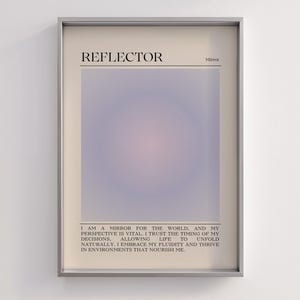 Human Design REFLECTOR Aura Printable | Digital Download Affirmation Art Work Poster | Home Decor | Gift for Her | Unlock Personal Growth
