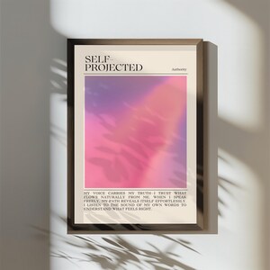 Self-Projected Magic: Human Design Authority Poster for Dreamy Cloud Affirmations Printable Digital Download