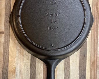 Lodge #6 Cast Iron Skillet: 3 Notch, Restored, USA Made