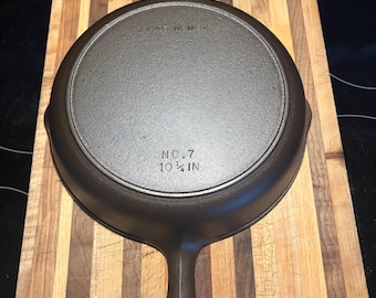 Vintage BSR Century Series #7 Cast Iron Skillet 10.25 Inch, Made in USA