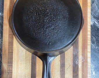 Vintage Wagner Arc Logo Cast Iron Skillet: Restored Antique Fry Pan