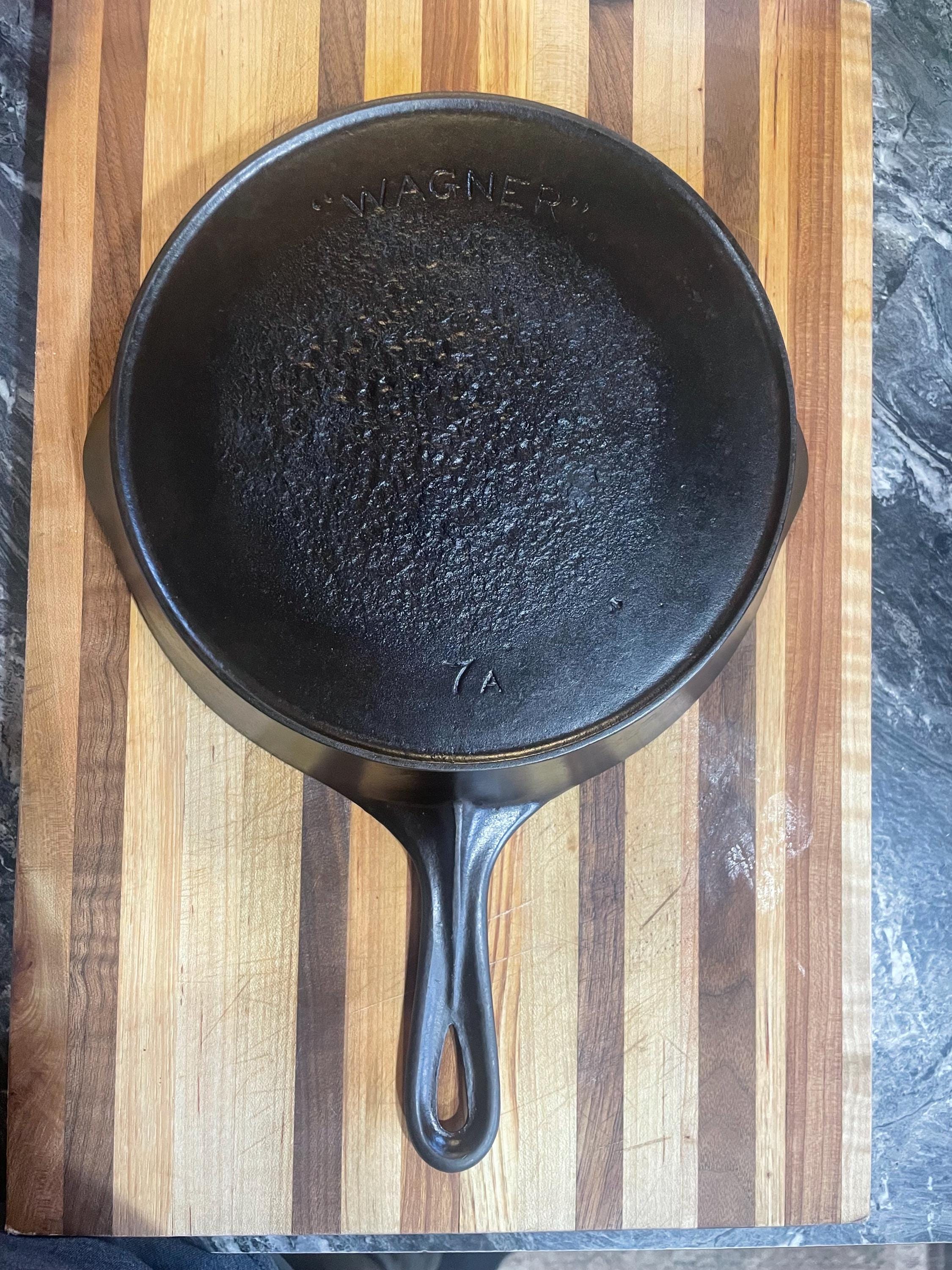 Vintage Wagner Arc Logo Cast Iron Skillet: Restored Antique Fry Pan