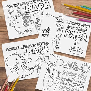 Father's Day Gift for Dad: 18 Printable Father's Day Coloring Pages Available in English and French